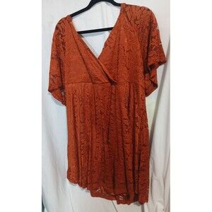 Shein Dress Womens 4xl Rust  Floral
